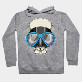 Skull Swimming Swimming goggles Hoodie